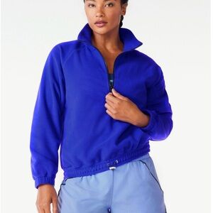 Love & Sports Quarter Zip Fleece Pullover